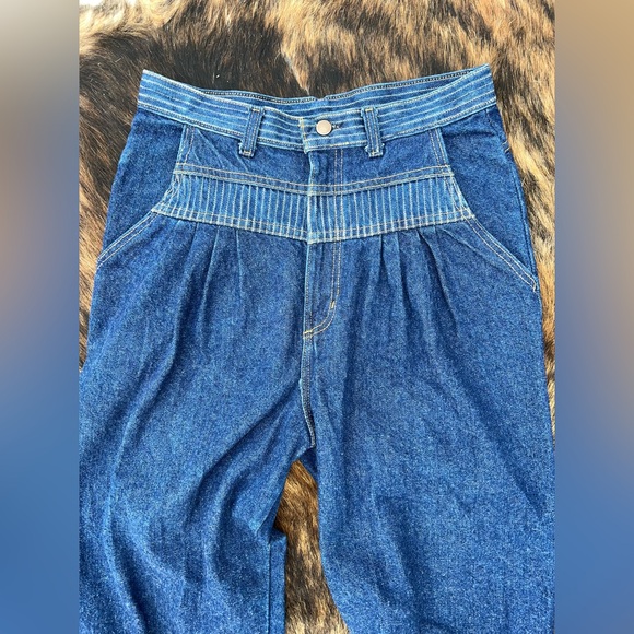 Vintage 80s-90s Congo Trader Bareback Jeans / Size 12 - Picture 3 of 5